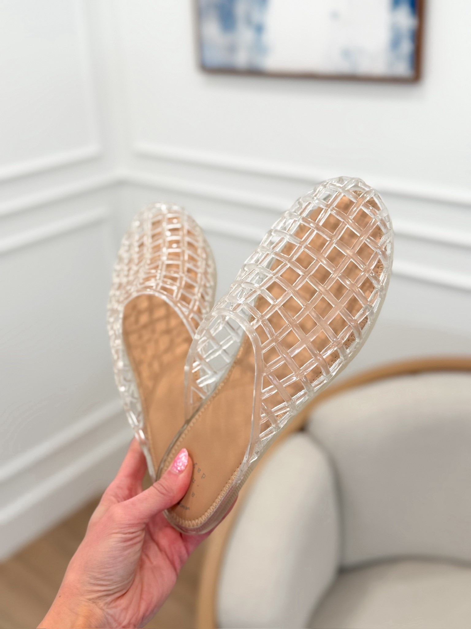 New at @Target! These clear lattice jelly flats from Target are the spring shoe moment — fun, versatile, and they go with absolutely everything. The kind of shoe that looks way more expensive than it is.

#LTKSeasonal #LTKootd #LTKWorkwear