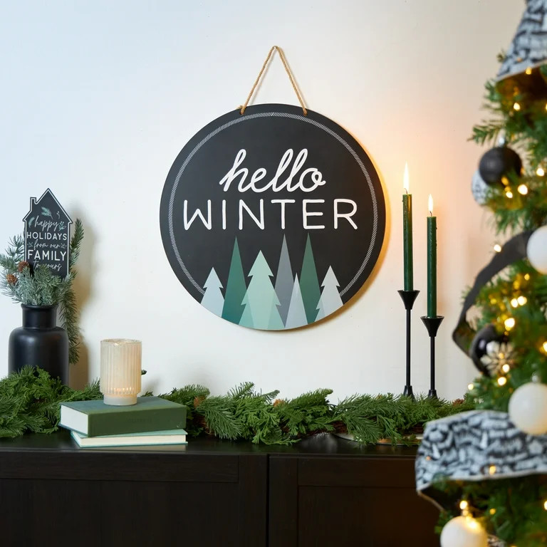 Green Faux Christmas Garland, 6 Foot, by Holiday Time | Walmart (US)