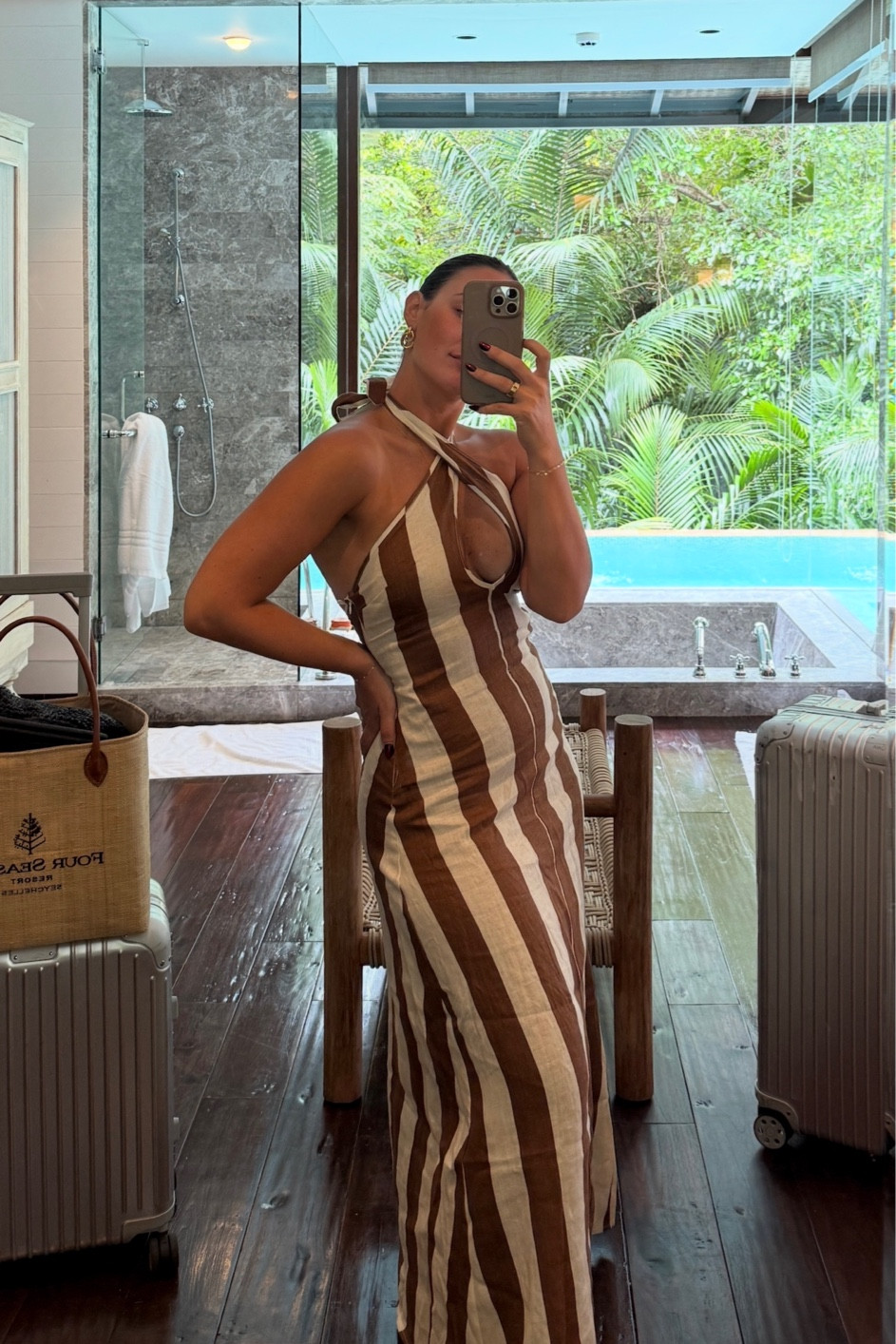Dress I wore in Seychelles! 

Beach dress 
Date night dress 
Vacation dress 

#LTKTravel #LTKFindsUnder100 #LTKStyleTip