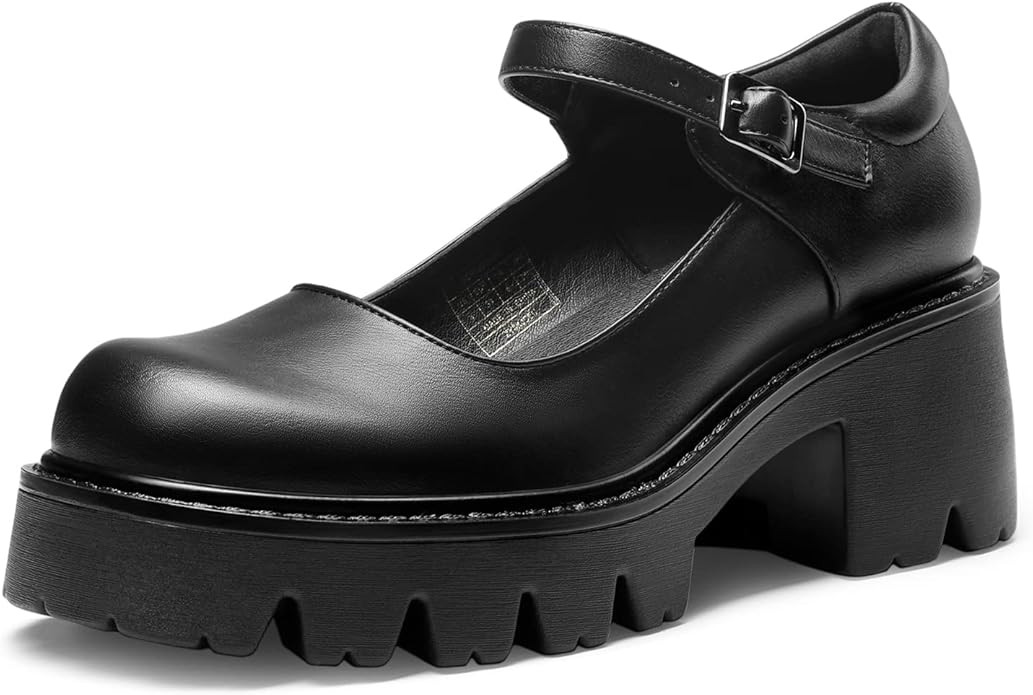 DREAM PAIRS Women's Mary Janes Shoes for Women, Platform Dress Low Heel Chunky Pumps Round Toe An... | Amazon (US)