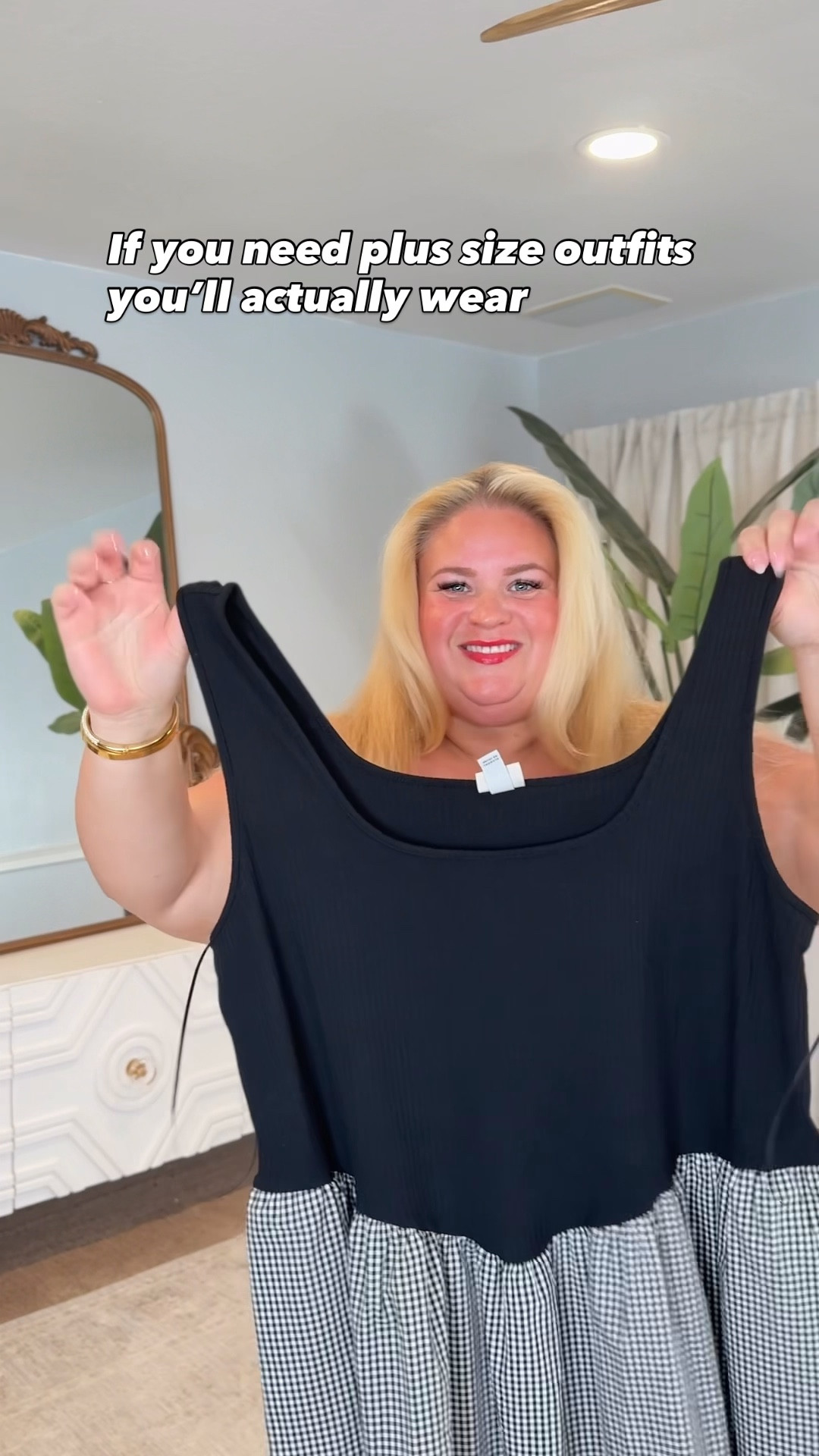 Wearing 1x
Top of the dress is stretchy

#LTKSpringSale #LTKPlusSize #LTKOver40