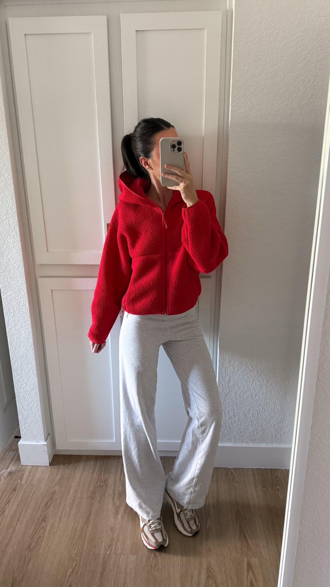 Casual comfy outfit! I’m 5’7” and the pants were one size when I bought them in store. The fleece jacket is my usual size small! 

#LTKStyleTip #LTKSeasonal #LTKFindsUnder100