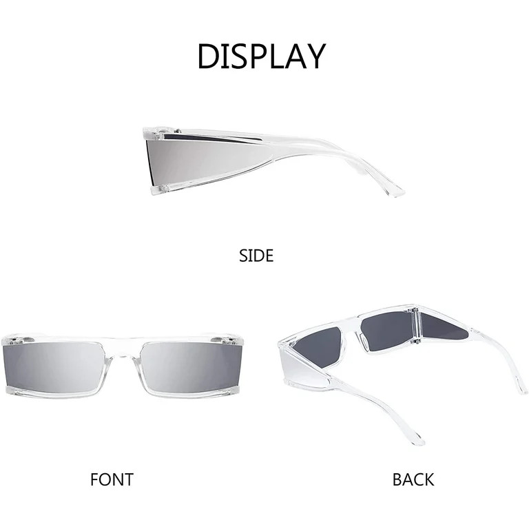 FEISEDY Cool Futuristic Rectangular Sunglasses Cyber Men Women Punk Style Cosplay Sun Glasses B27... | Walmart (US)