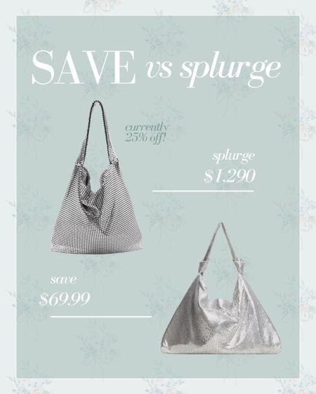 Save vs splurge! A great look for less chainmail tote bag. Such a fun bag for fall. Save 25% off the Paco Rabanne bag with Net a Porter’s shop to unlock event

#LTKunder100 #LTKstyletip #LTKitbag