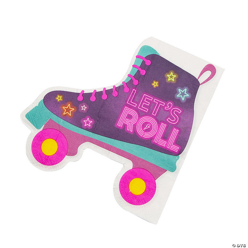 Groovy Vibes Roller Skate Luncheon Napkins - 16 Pc. | Oriental Trading Company
