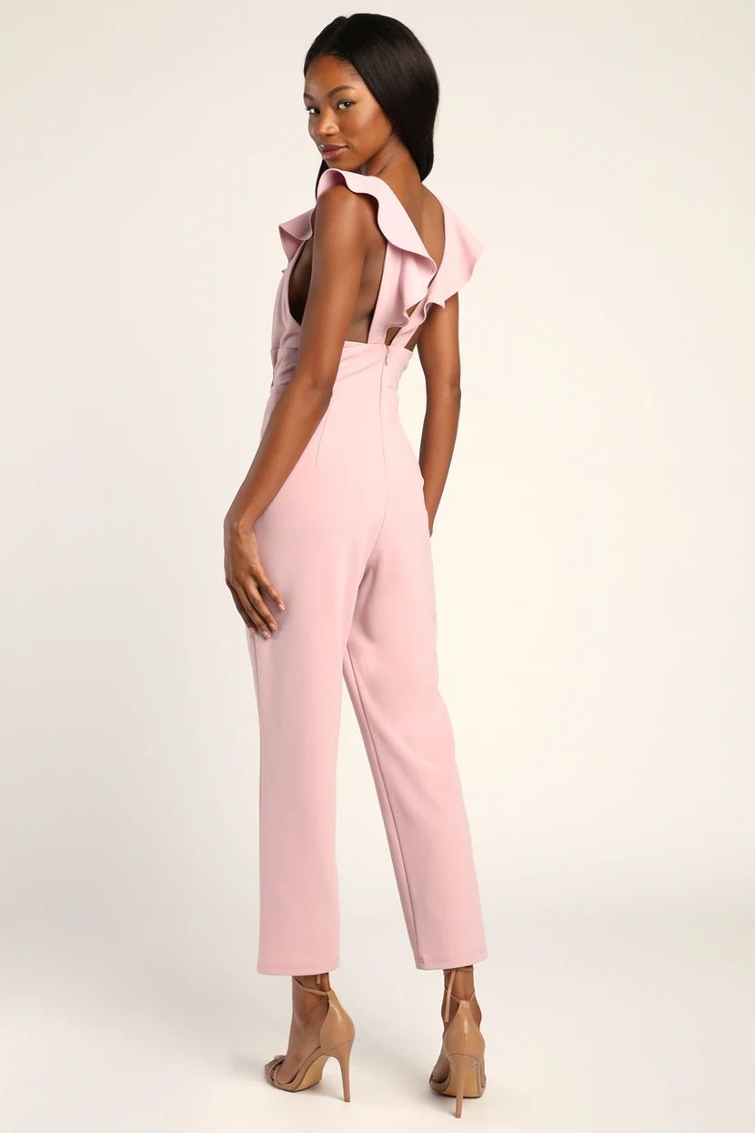 Leilani Mauve Ruffled Jumpsuit | Lulus (US)