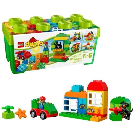 LEGO DUPLO All-in-One-Box-of-Fun Brick Box 10572 (65 Pieces) | Walmart (US)