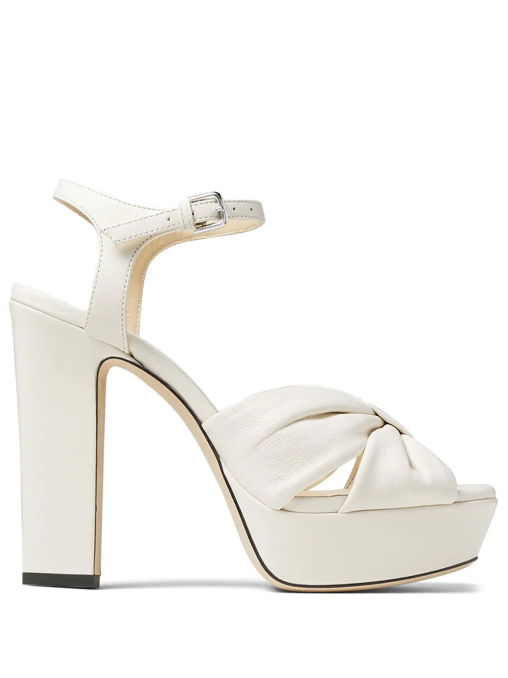 Jimmy Choo Heloise 120mm Leather Sandals - Farfetch | Farfetch Global