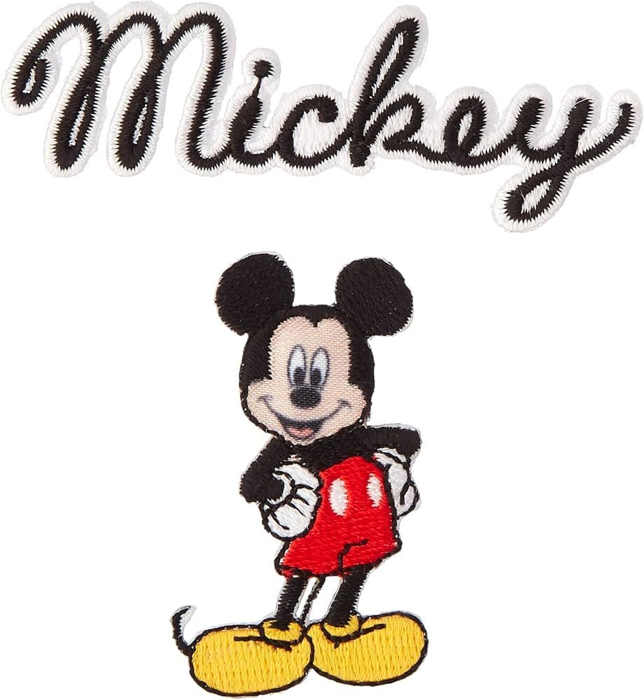 Wrights Disney Iron-On Mickey Mouse Body with Script Applique | Amazon (US)