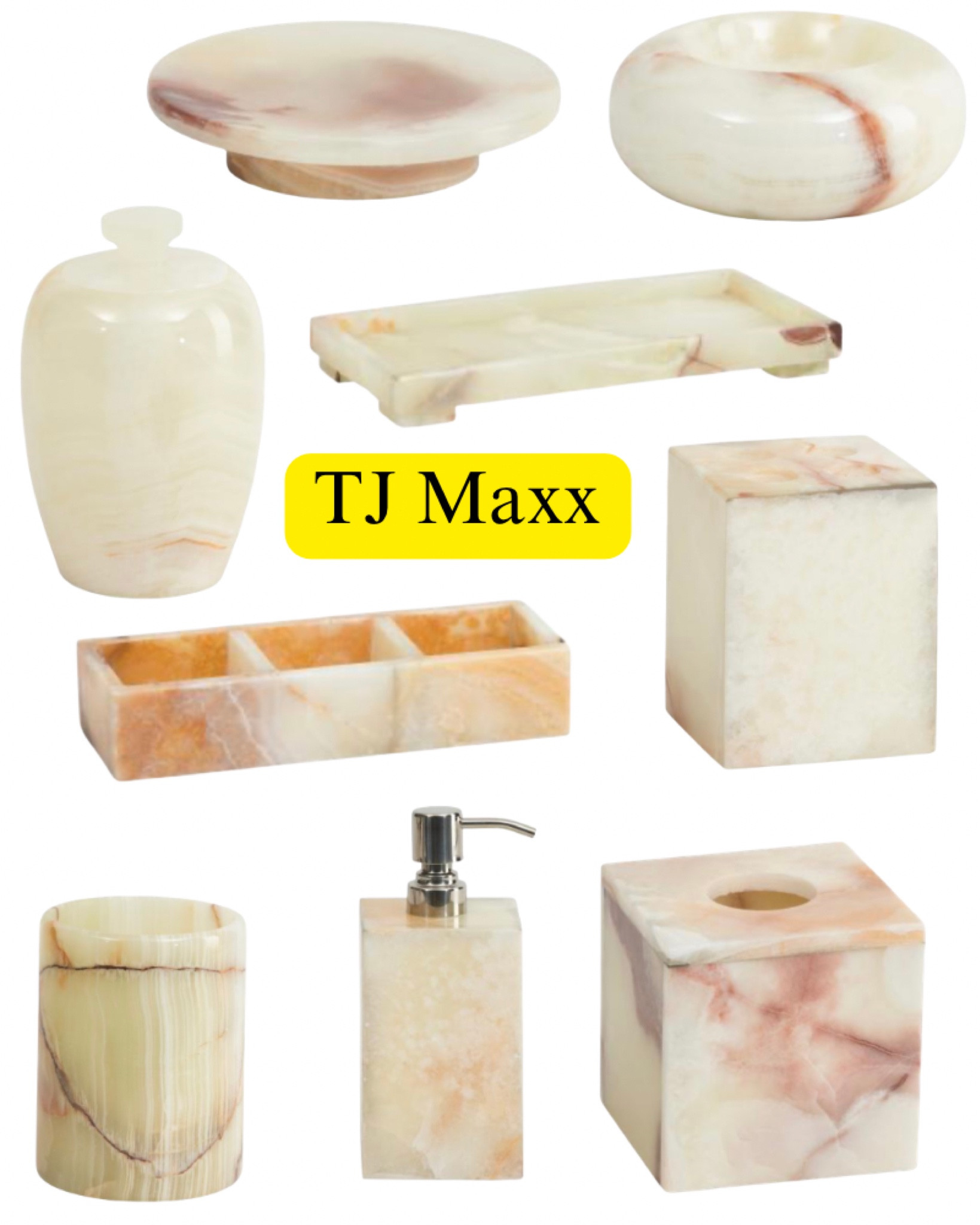 Unique bathroom, accessories, soap, dish, toothbrush, holder, tissue box, makeup, brush, holder, tray, bowl, these, French, modern, Coastal.

#LTKHome #LTKSaleAlert