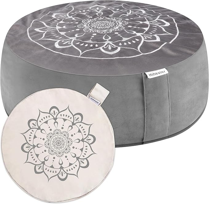 Hihealer Meditation Cushion -Tibetan Floor Pillow with Extra Cover Premium Yoga Buckwheat Buckwhe... | Amazon (US)