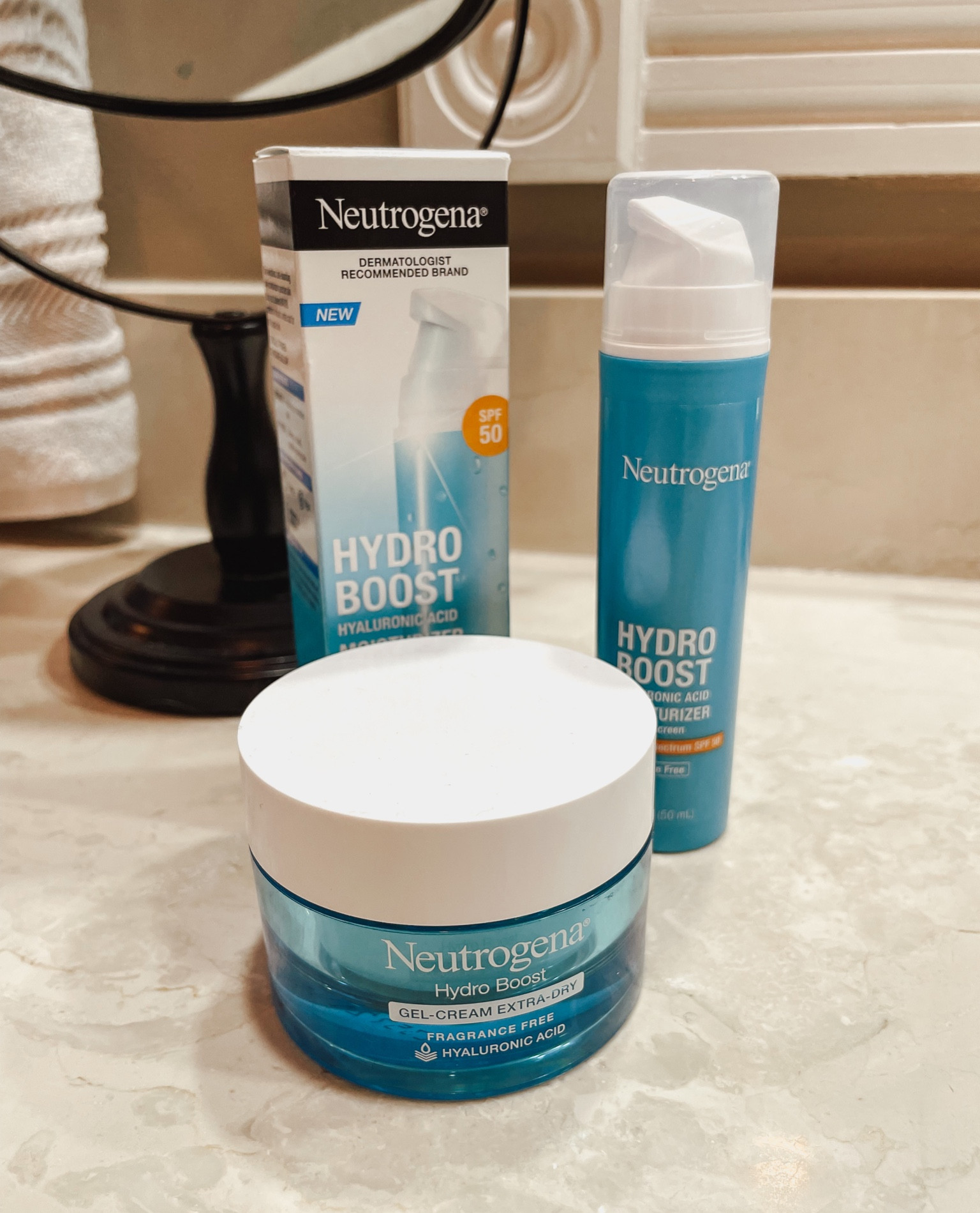 I absolutely love Neutrogena’s hydro boost moisturizer, so when I saw they came out with a new version with SPF 50, I had to try it! 

Daily moisturizer, face moisturizer, beauty products, affordable beauty products, everyday wear, sunscreen 

#LTKbeauty #LTKstyletip #LTKunder50