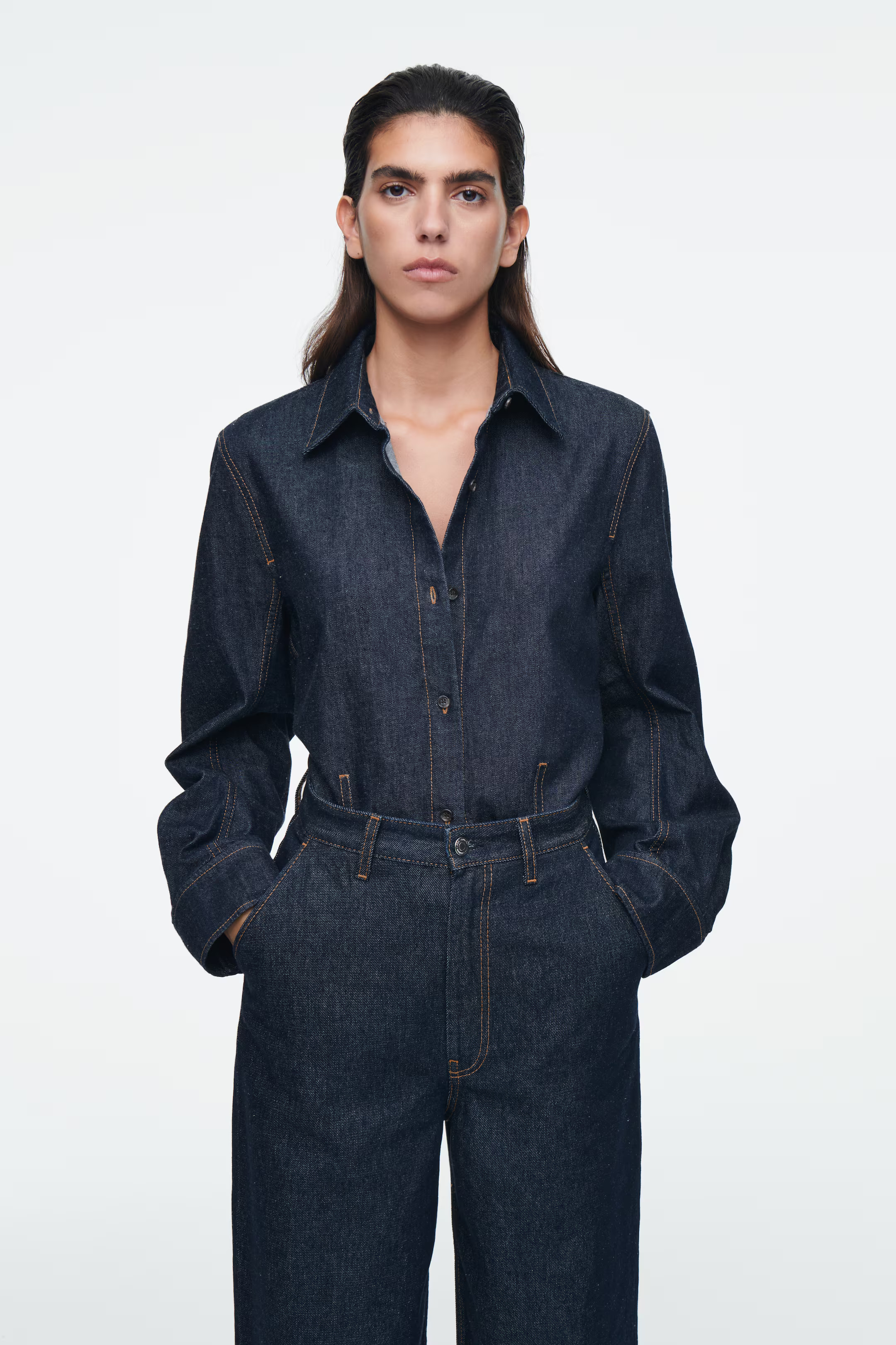 OVERSIZED DENIM SHIRT | H&M (UK, MY, IN, SG, PH, TW, HK)