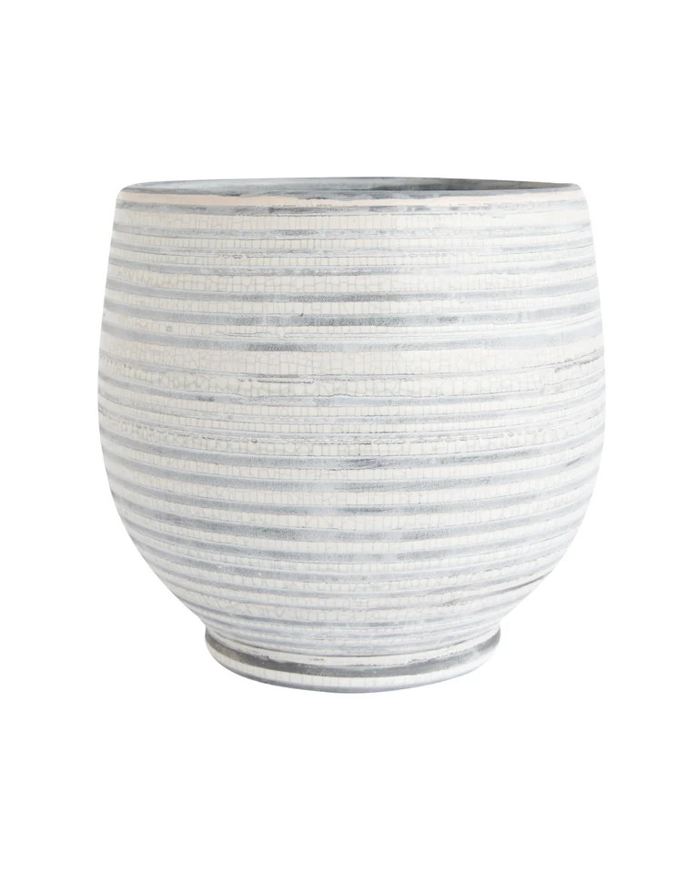 Gray Stripe Planter | McGee & Co.