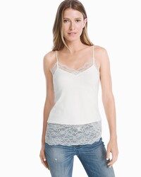 White House Black Market Wide-Lace Cami | White House Black Market