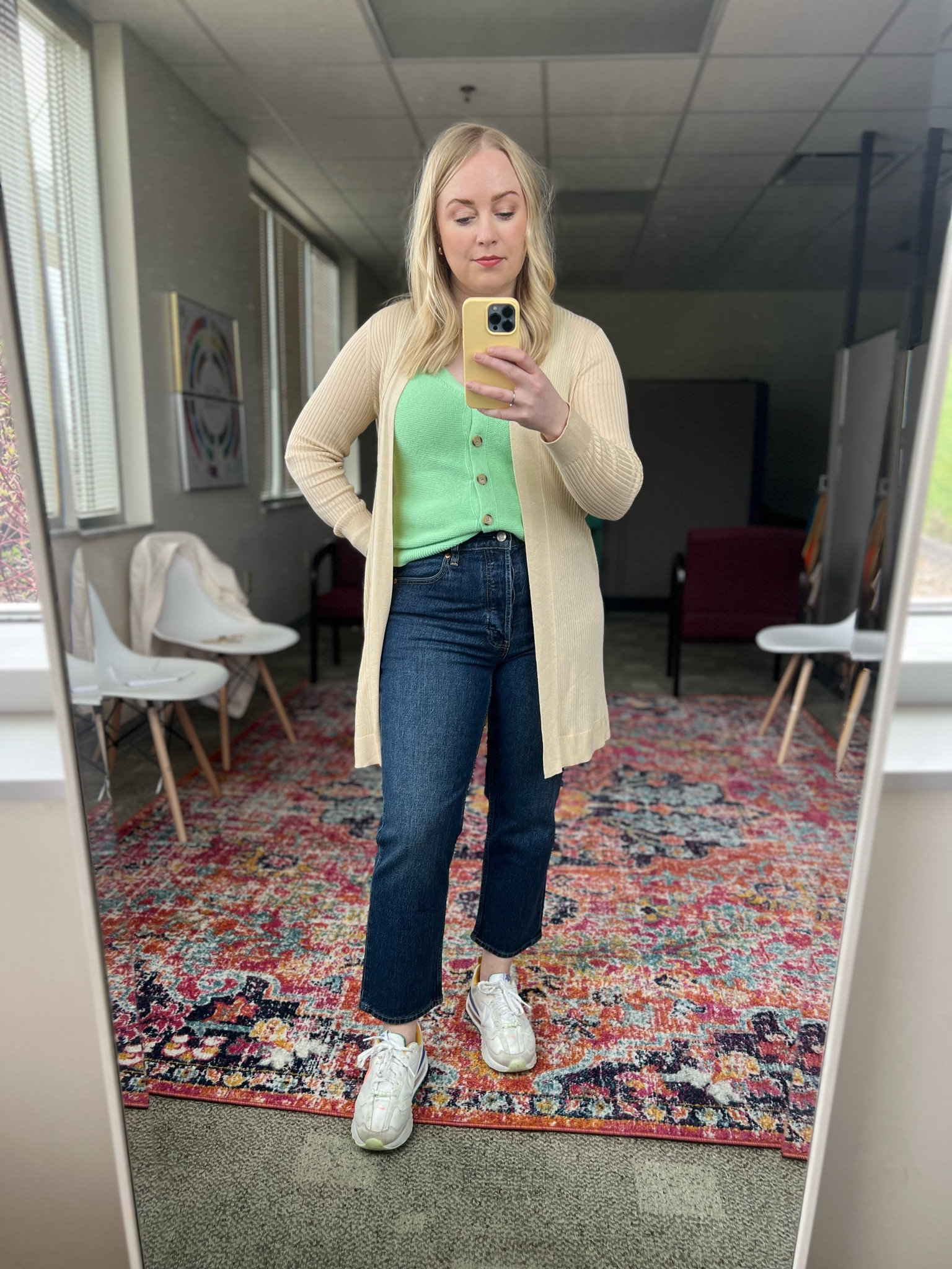 I’m 5’2” and went with the petite. These are button fly, high rise and no stretch. On sale for $31!!! #hocspring 

#LTKsalealert