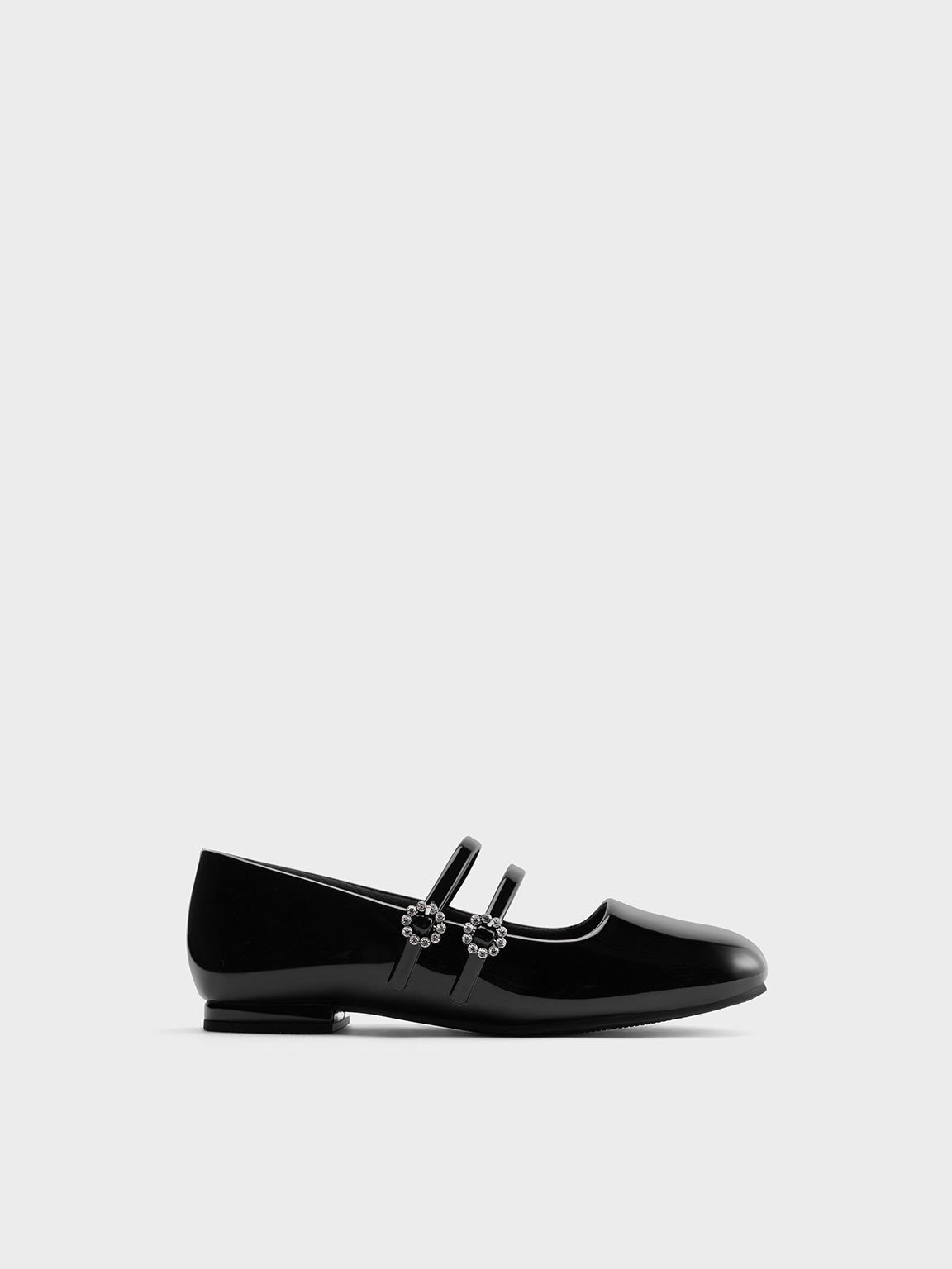Girls' Patent Mary Janes
 - Black Patent | Charles & Keith UK