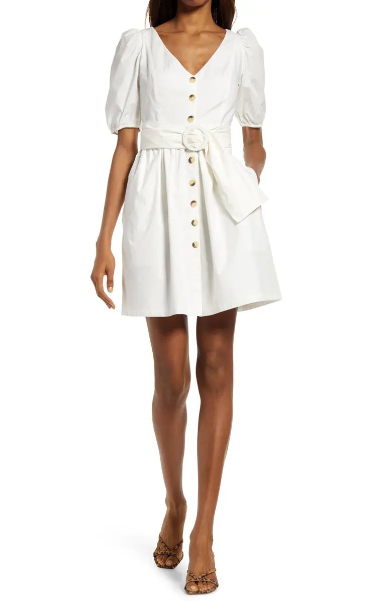 Besima Belted Cotton Poplin Dress | Nordstrom