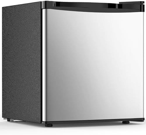 Electactic 1.7 Cu.ft Mini Fridge with Freezer, Compact Refrigerator, Single Reversible Door, Ultr... | Amazon (US)