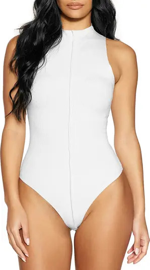 Funnel Neck Rib Bodysuit | Nordstrom