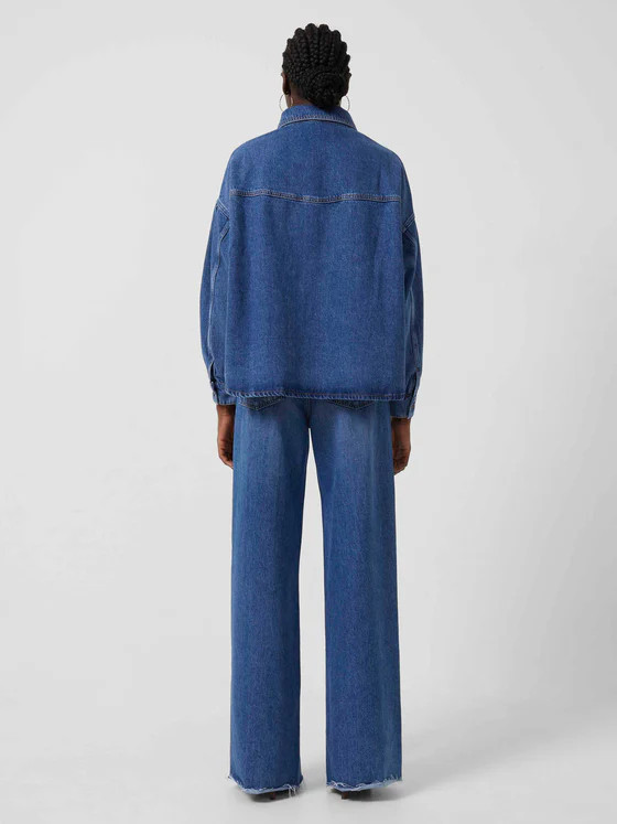 Penelope Denim Puff Sleeve Shirt | French Connection (US)