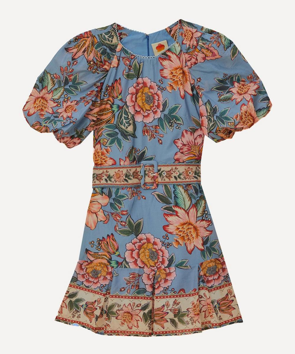 FARM Rio Women's Wonderful Bouquet Mini Dress Blue XS | Liberty London (US)