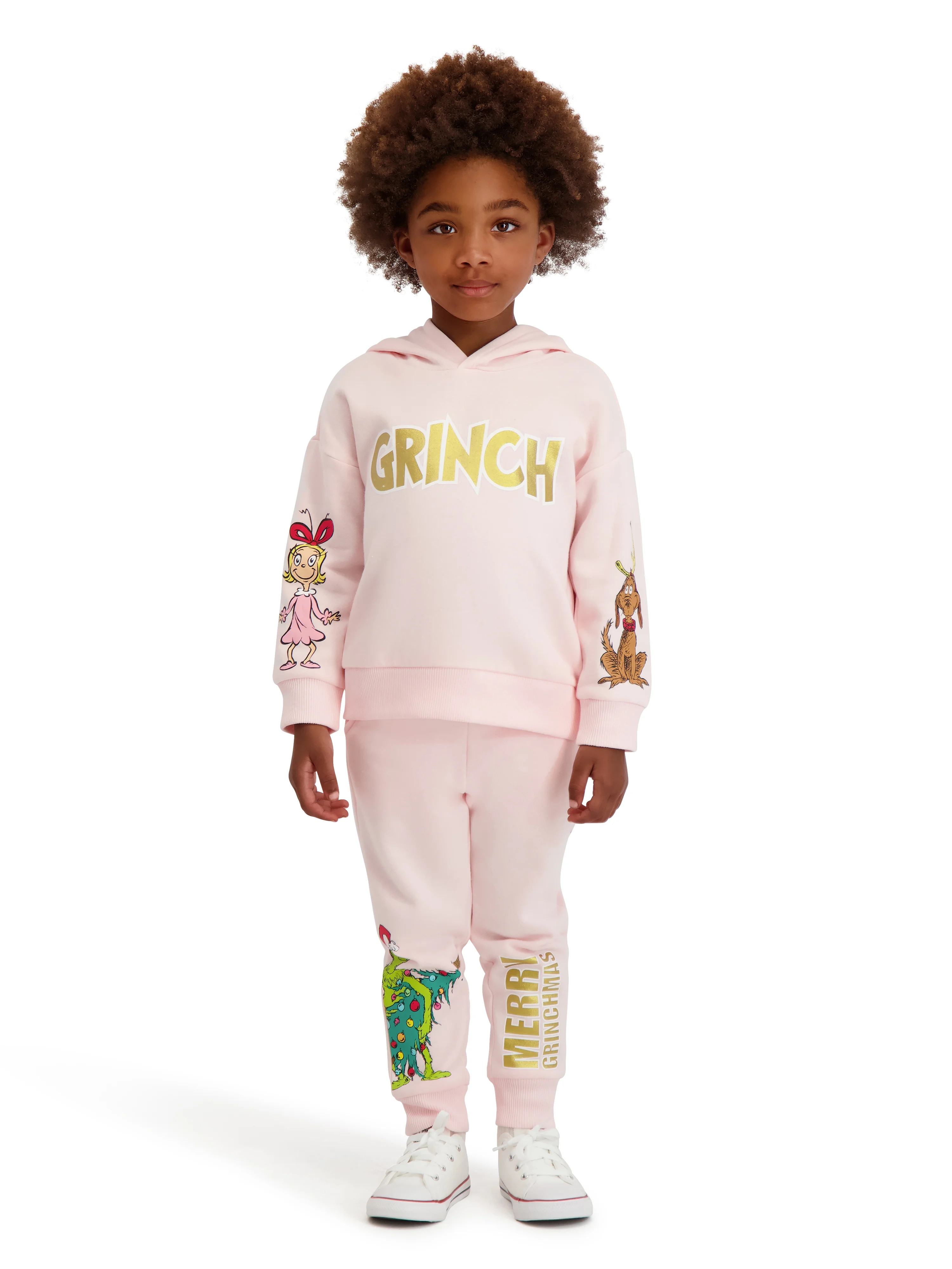 Dr. Seuss The Grinch Toddler Girl Sweatshirt and Jogger Set, Sizes 2T-5T | Walmart (US)
