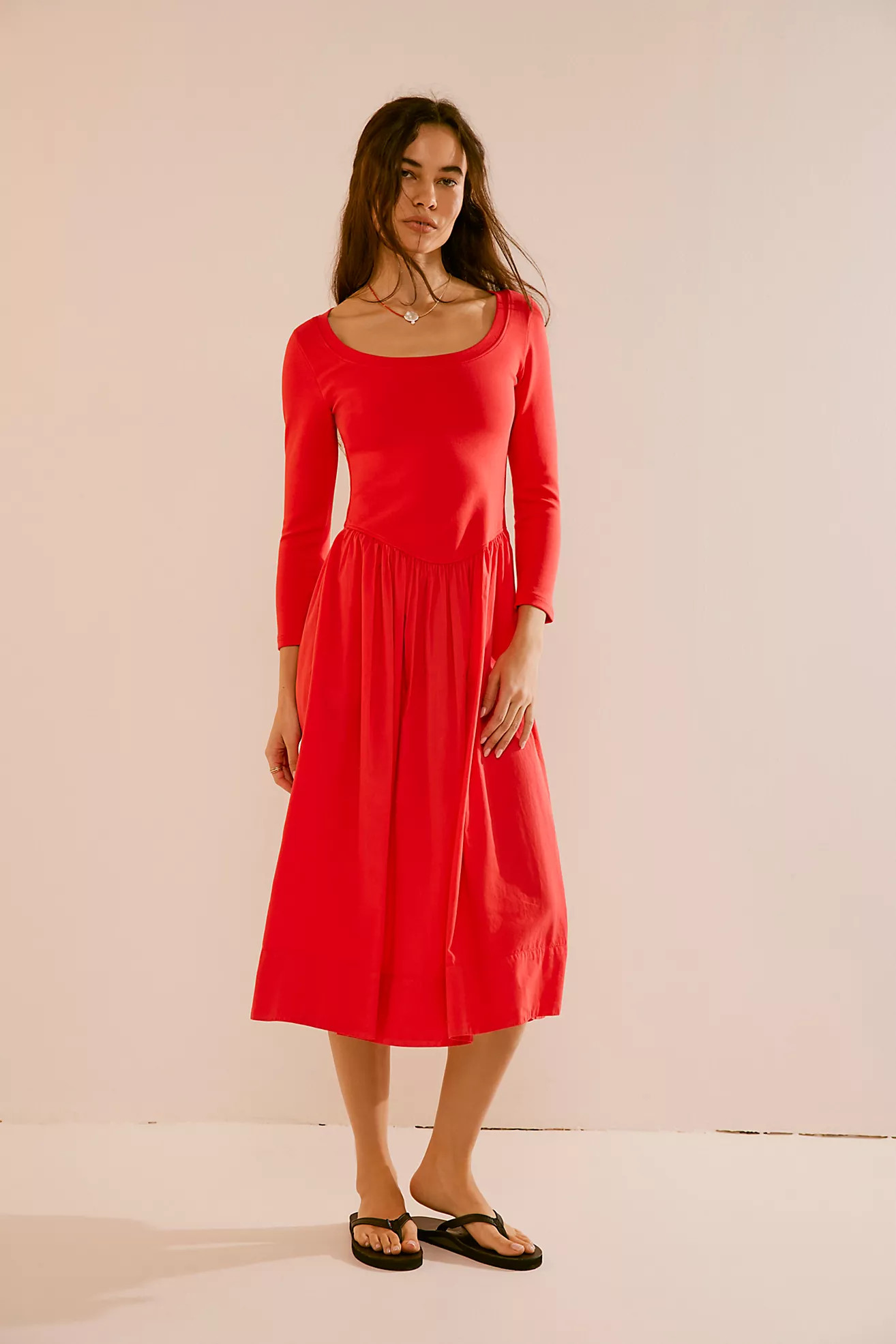 Aelia Drop-Waist Midi | Free People (Global - UK&FR Excluded)