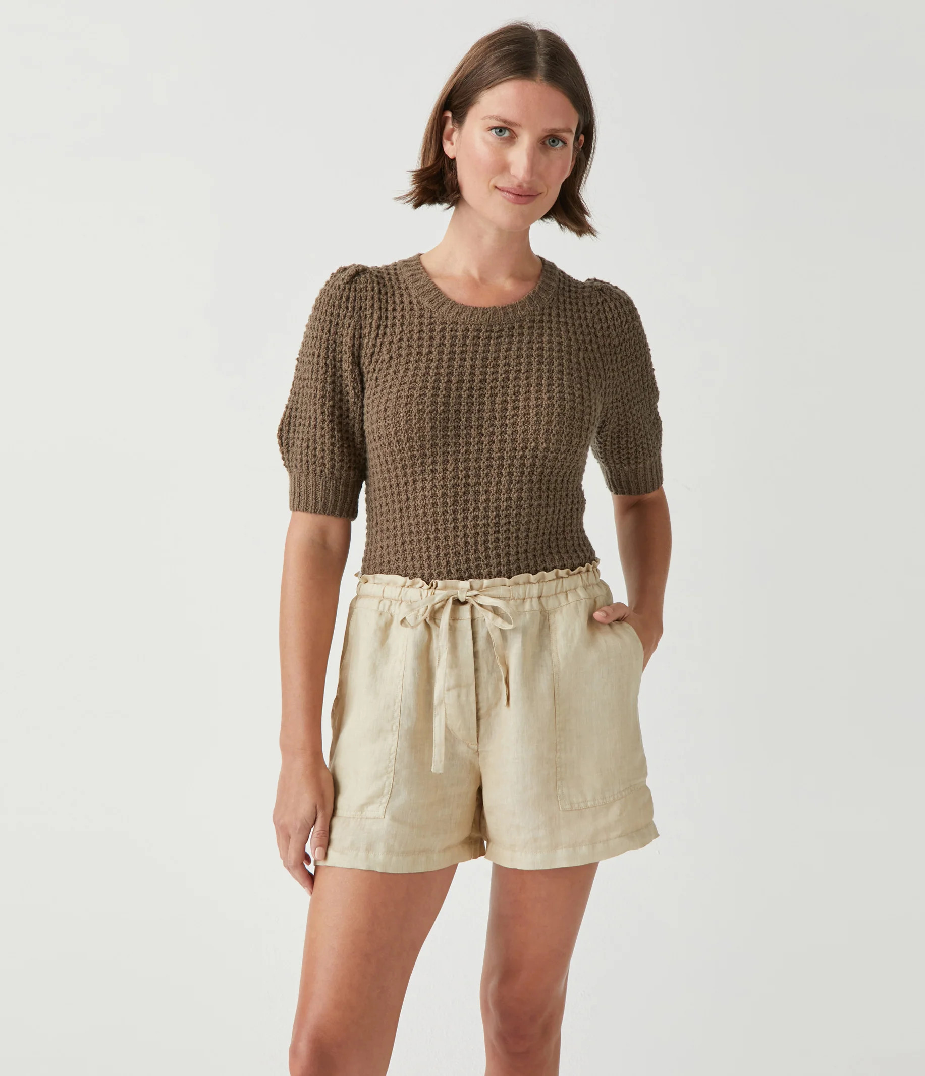 Paulette Linen Short | MichaelStars.com