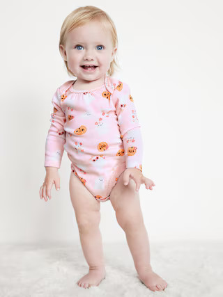 Printed Long-Sleeve Bodysuit for Baby | Old Navy (US)