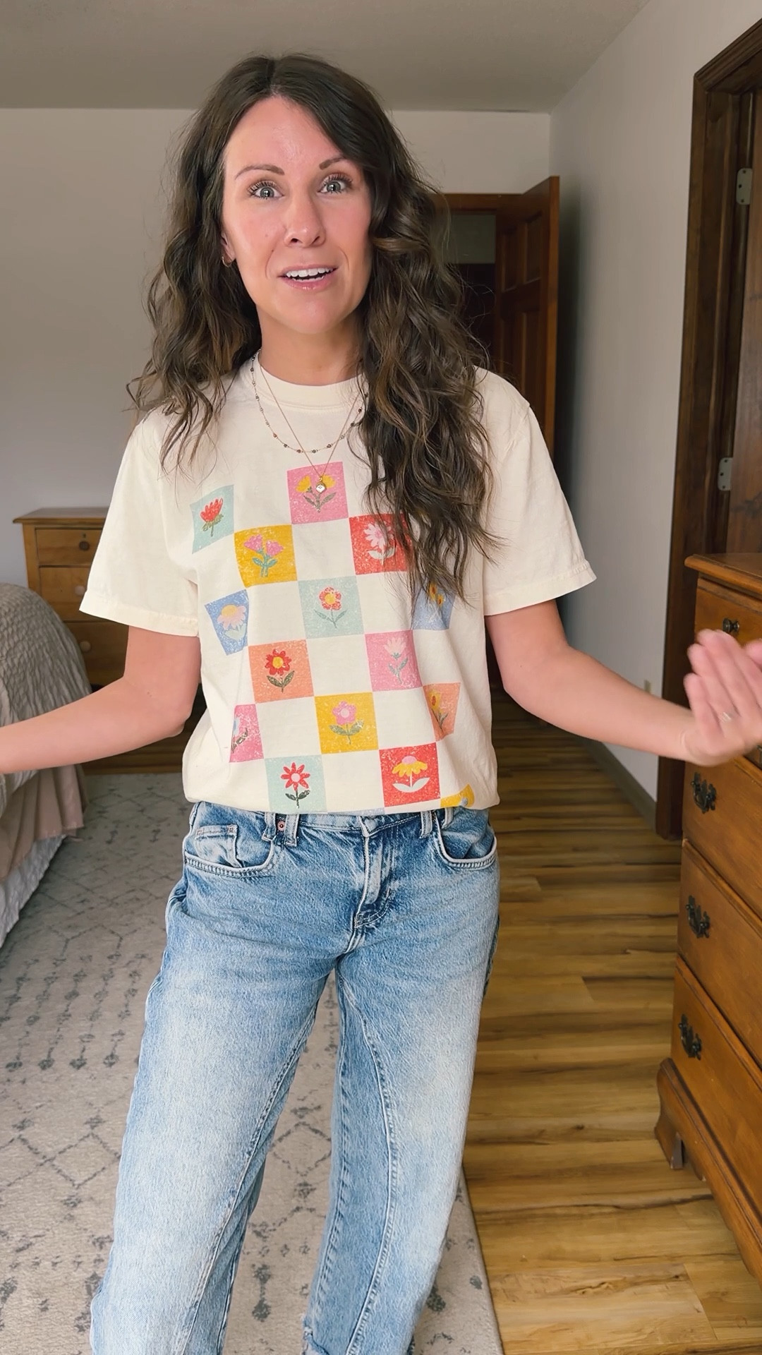 love this fun flower graphics tee (Use MARISSA20 for $$$ off!☀️) 
 It’s so colorful and fun. These jeans have remained a favorite for almost two years now! 

Tee: Small 
 Jeans: 24
Sneakers: 6.5



#LTKootd #LTKgrwm #LTKPetite