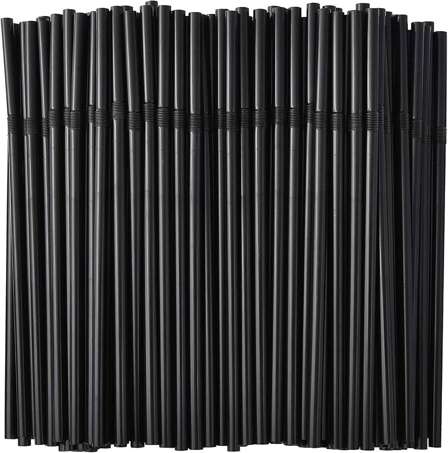Food-grade, BPA-free, Black bendable Straws Bulk Pack for Soda, Juice, Iced Tea and Cocktails, Ho... | Amazon (US)