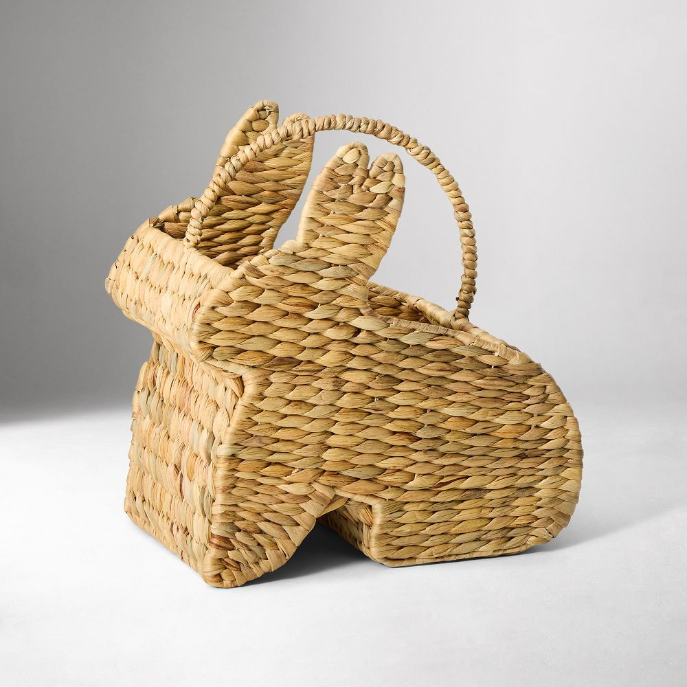 Bunny Rattan Easter Basket | West Elm (US)