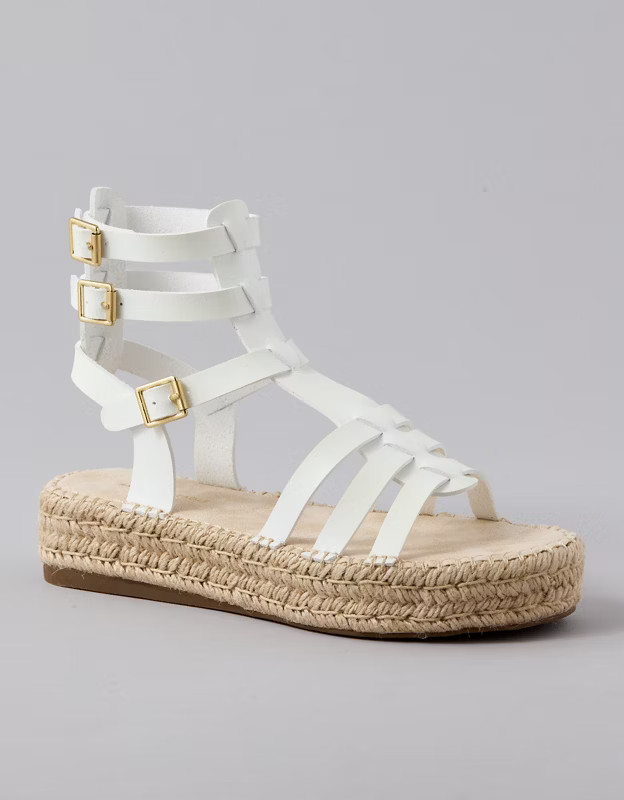 AE Flatform Gladiator Espadrille Sandal | American Eagle Outfitters (US & CA)