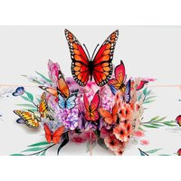 Handcrafted 3D Pop-Up Card With Butterflies & Flowers, Mum Mother's Day Pop Up Card, Birthday Cards For Her, Thank You Card | Etsy (US)