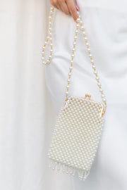 Manon Small Beaded Bag - Pearl | Petal & Pup (US)