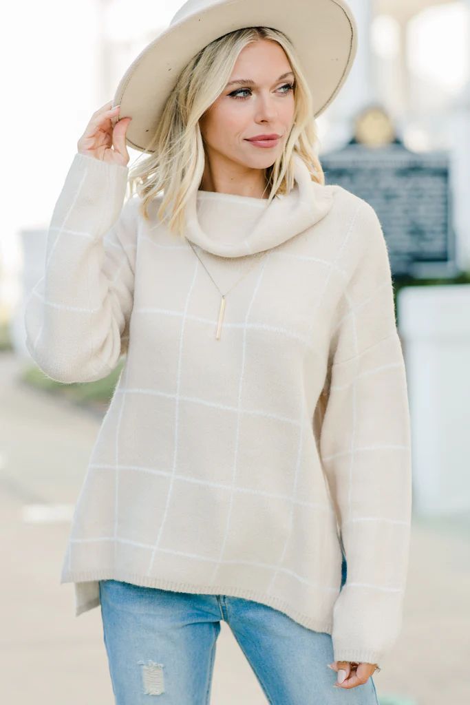 This Is The Answer Taupe Brown Turtleneck Sweater | The Mint Julep Boutique