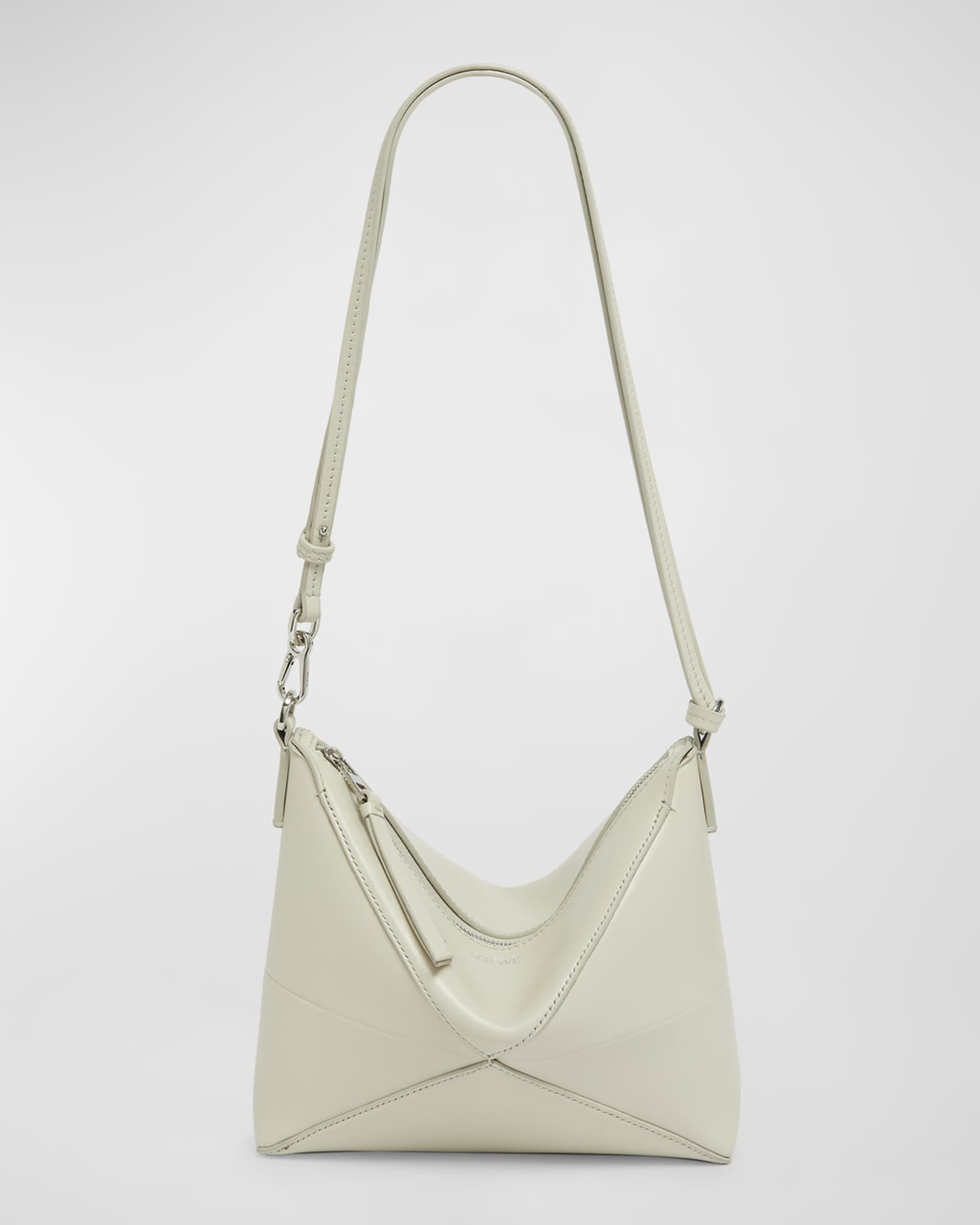 Loewe Puzzle Fold Leather Pouch Shoulder Bag | Neiman Marcus