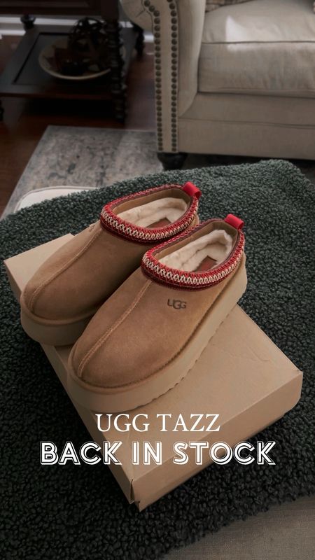 The UGG TAZZ platform slippers are back in stock!

Order one size up if you plan to wear socks, but they do stretch and loosen up over time. I ordered my true size.



#LTKMostLoved #LTKstyletip #LTKshoecrush