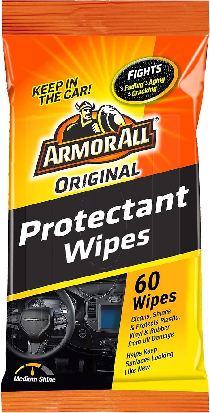 Armor All Car Protectant Wipes, Interior Car Wipes with UV Protection Against Cracking and Fading... | Amazon (US)