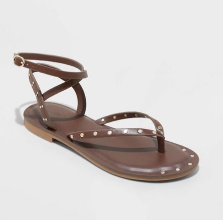 New Ankle Wrap Strap Studded Sandals - love the dark brawn with the metallic studs!

Target. Shoes. Spring. Summer  

#LTKshoecrush #LTKSeasonal #LTKfindsunder50