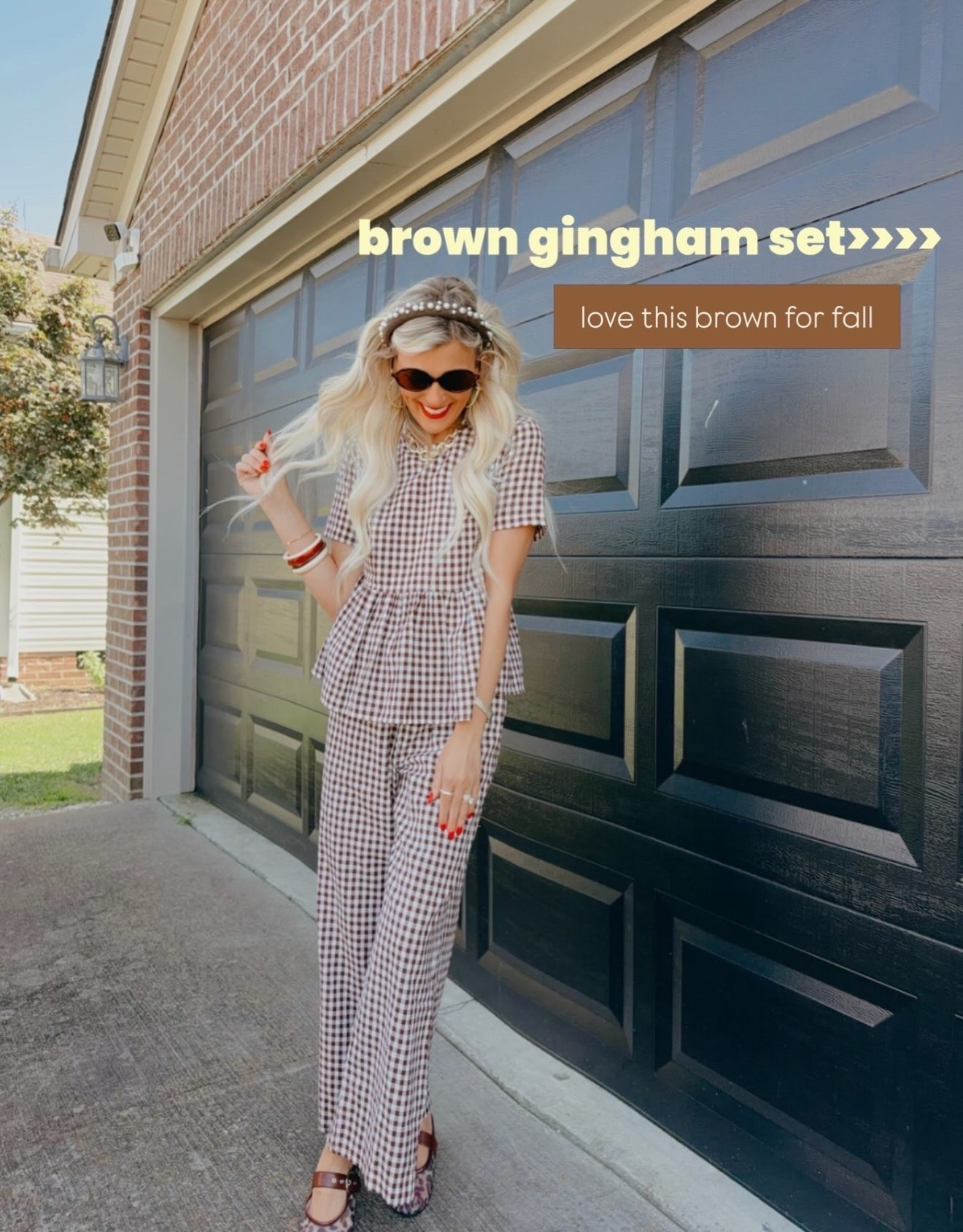 The cutest Amazon fall outfit 🤎🍂 This brown gingham matching set is such a fun fall fashion find and an easy outfit idea for early fall. I love a matching set because it gives you a cute, put-together look with almost zero effort! Perfect for anyone looking for affordable fall fashion and trendy Amazon outfits.

#amazonfashion #amazonfinds #fallfashion #falloutfits #ginghamset #matchingset #amazonfallfashion #fallstyle #ltkfashion

#LTKootd