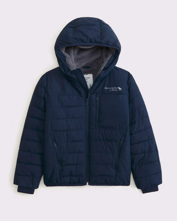 boys cozy performance puffer | boys coats & jackets | Abercrombie.com | Abercrombie & Fitch (US)