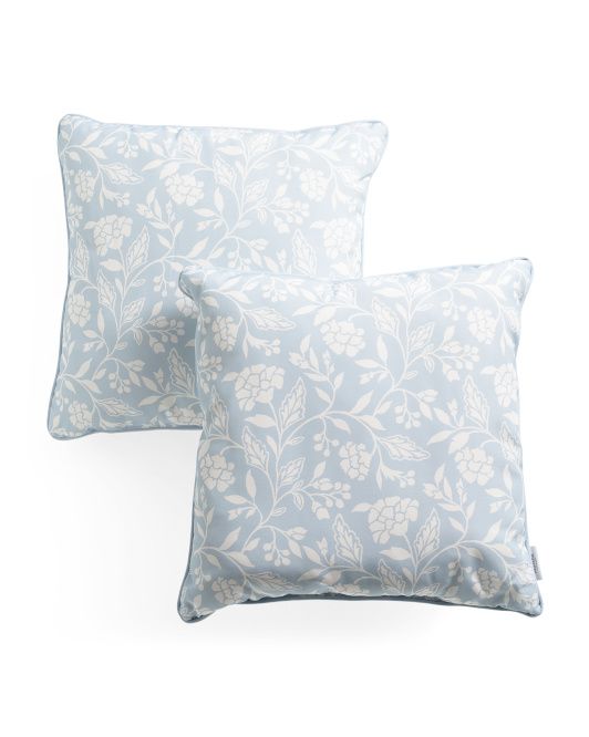 Set Of 2 20x20 Outdoor Floral Pillows | TJ Maxx