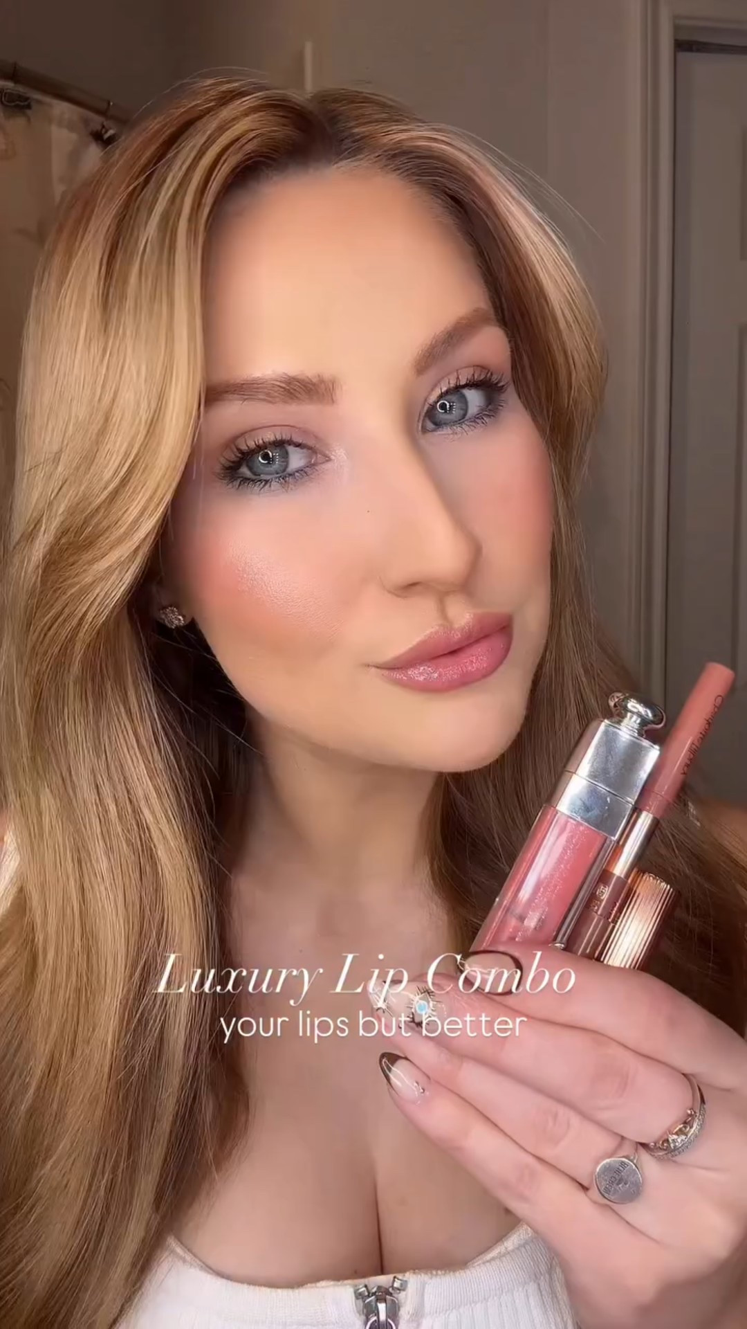 Lip Combo I’ve had on repeat 🔁💄 I’ve been obsessed with the @charlottetilbury lip contour liner: I use the lighter shade to line my entire lip & darker to over line the center! AND if I have a tan I use the darker shade on its own, such a game changer! 
Linking the entire combo on my LTK 🛍️ 
#lipcombo #luxurymakeup #lipcombos💋