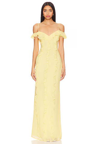 Lovers and Friends Marisol Gown in Baby Yellow from Revolve.com | Revolve Clothing (Global)