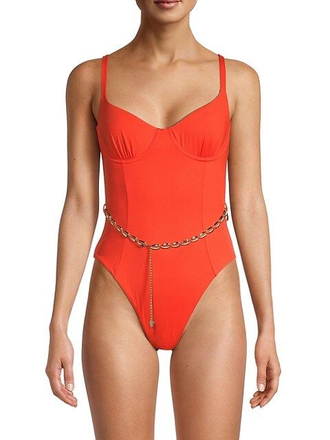 Danielle Belted One-Piece Swimsuit | Saks Fifth Avenue OFF 5TH