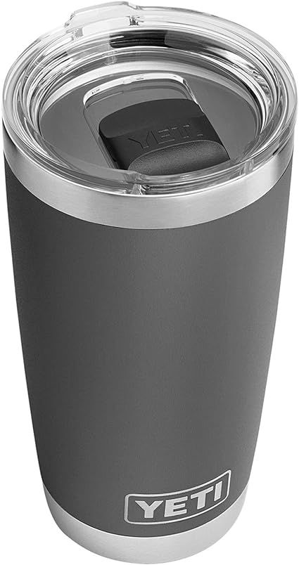 YETI Rambler 20 oz Tumbler, Stainless Steel, Vacuum Insulated with MagSlider Lid, White | Amazon (US)