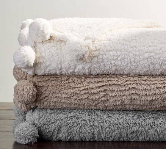 Cozy Pom Pom Throw | Pottery Barn (US)