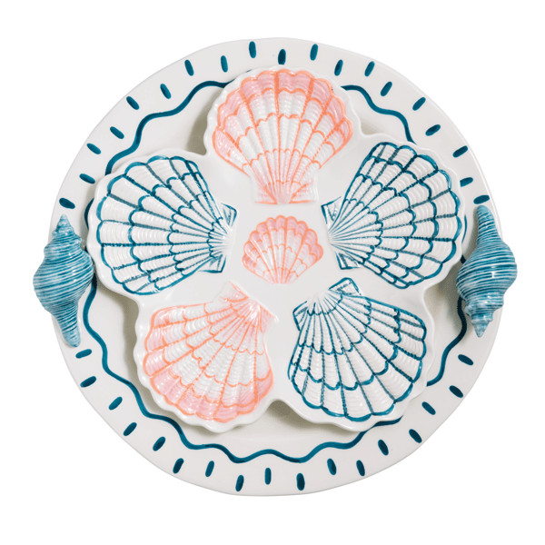 Seashell Nested Platter Set | Mud Pie